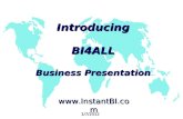 Introducing BI4ALL Business Presentation 1/7/2012 .