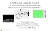 Combining Light & Sound Can ultrasound become the preferred modality for functional and molecular imaging? Shai Ashkenazi Biomedical Ultrasound Lab Dept.