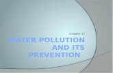 Chapter 17. What is water pollution  Water pollution can be defined as "the presence of a substance in the environment that because of its chemical.