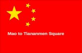 Mao to Tiananmen Square. China divided Taiwan= Nationalist China -U.S. aided Controlled by Chiang Kai-Shek Mainland=People’s Republic of China -Soviet.