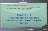 Ihr Logo Chapter 7 Collaborative Computing Technologies: Group Support Systems Turban, Aronson, and Liang Decision Support Systems and Intelligent Systems,