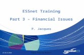 25-26/11/2010 ESSnet training Budapest ESSnet Training Part 3 – Financial Issues P. Jacques.