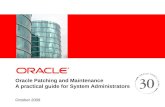 Oracle Patching and Maintenance A practical guide for System Administrators October 2009.