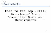 Race to the Top (RTTT) Overview of Grant Competition Goals and Requirements 1.