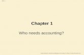 Pauline Weetman, Financial and Management Accounting, 5 th edition © Pearson Education 2011 Slide 1.1 Chapter 1 Who needs accounting?