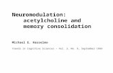 Neuromodulation: acetylcholine and memory consolidation Michael E. Hasselmo Trends in Cognitive Sciences – Vol. 3, No. 9, September 1999.
