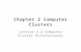 Chapter 2 Computer Clusters Lecture 2.2 Computer Cluster Architectures.