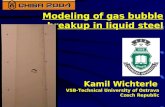 Kamil Wichterle VSB-Technical University of Ostrava Czech Republic Modeling of gas bubble breakup in liquid steel.