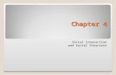 Chapter 4 Social Interaction and Social Structure.