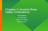 Chapter 2: Ancient River Valley Civilizations Mesopotamia Ancient Egypt Indus River Valley Ancient China