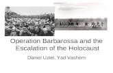 Operation Barbarossa and the Escalation of the Holocaust Daniel Uziel, Yad Vashem.