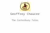 Geoffrey Chaucer The Canterbury Tales. Often called the Father of English poetry. (1342-1400) Since most literature and science was still written in Latin,