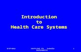 ISC471/HCI 571 Isabelle Bichindaritz1 Introduction to Health Care Systems 8/27/2012.