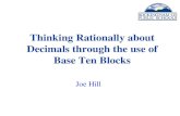 Thinking Rationally about Decimals through the use of Base Ten Blocks Joe Hill.