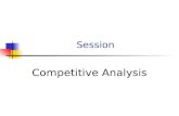 Session Competitive Analysis. Session Outline Direct Competitors SWOT Analysis Opportunity Gaps Competitor Strategies Public Influences.