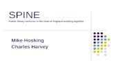 SPINE Public library services in the East of England working together Mike Hosking Charles Harvey.