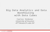 Big Data Analytics and Data Warehousing with Data Cubes Carlos Ordonez University of Houston ATT Research Labs NY.