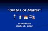 “States of Matter” adapted from Stephen L. Cotton.