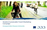 Liverpool John Moores University Student Sustainable Travel Marketing Campaign