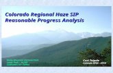 Colorado Regional Haze SIP Reasonable Progress Analysis Rocky Mountain National Park Longs Peak – 14,259’ Colorado’s 15 th Tallest Curt Taipale Colorado.