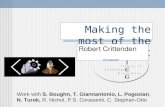 Making the most of the ISW effect Robert Crittenden Work with S. Boughn, T. Giannantonio, L. Pogosian, N. Turok, R. Nichol, P.S. Corasaniti, C. Stephan-Otto.