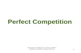 1 Perfect Competition Economics for Today by Irvin Tucker, 6 th edition ©2009 South-Western College Publishing.
