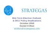 Mid-Term Election Outlook & 2011 Policy Implications October 2010 Daniel Clifton dclifton@strategasrp.com.
