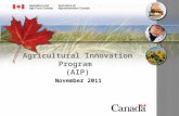 Agricultural Innovation Program (AIP) November 2011.