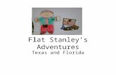 Flat Stanley’s Adventures Texas and Florida. Stanley’s arrival in Dallas, Texas I arrived in Dallas on November 30, 2008. I probably flew on an airplane.