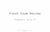 Final Exam Review Chapters 16 & 17 Homan, American Cultures, Key Concepts.