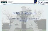 CCNA 2 Week 8 TCP/IP Suite Error Control Messages.