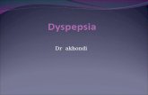 Dr akhondi. Dyspepsia Dyspepsia is a common symptom with an extensive differential diagnosis and a heterogeneous pathophysiology. It occurs in approximately