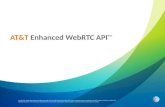 AT&T Enhanced WebRTC API Beta © 2015 AT&T Intellectual Property. All rights reserved. AT&T, the AT&T logo and all other AT&T marks contained herein are.