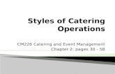 CM226 Catering and Event Management Chapter 2: pages 30 - 58.