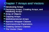 Chapter 7 Arrays and Vectors Introducing Arrays Introducing Arrays Declaring Arrays, Creating Arrays, and Initializing Arrays Declaring Arrays, Creating