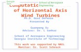 Computational Studies of Horizontal Axis Wind Turbines Ph.D. Oral Defense Presented By Guanpeng Xu Advisor: Dr. L Sankar School of Aerospace Engineering.
