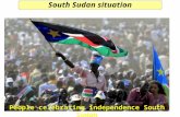 People celebrating independence South Sudan South Sudan situation