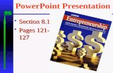 PowerPoint Presentation  Section 8.1  Pages 121- 127.
