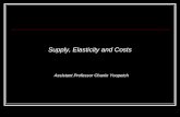 Supply, Elasticity and Costs Assistant Professor Chanin Yoopetch.