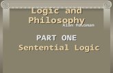 Logic and Philosophy Alan Hausman PART ONE Sentential Logic Sentential Logic.