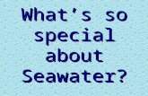 What’s so special about Seawater?. Aquarium Chemistry.