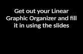 Get out your Linear Graphic Organizer and fill it in using the slides.