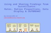 Using and Sharing Findings from Surveillance: Rates, Ratios Proportions, Data Display & OUTBREAKS Russ Olmsted, MPH, CIC olmstedr@trinity-health.org.