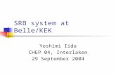 SRB system at Belle/KEK Yoshimi Iida CHEP 04, Interlaken 29 September 2004.