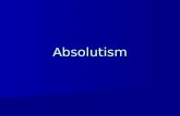 Absolutism. Drill 11/2 How would YOU design your castle? How would YOU design your castle? –What would you put in it? –Where would it be?