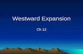 Westward Expansion Ch 12. Manifest Destiny = term created in 1800’s, meant U.S. destined to possess all territory from Atlantic to Pacific. territory.