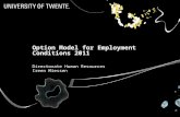 Option Model for Employment Conditions 2011 Directorate Human Resources Ireen Miessen.