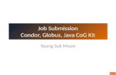 Job Submission Condor, Globus, Java CoG Kit Young Suk Moon.