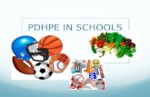 PDHPE IN SCHOOLS. Why is it important? PDHPE is vital for the education of children. It is an underlying factor in each component of child development,