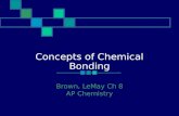 Concepts of Chemical Bonding Brown, LeMay Ch 8 AP Chemistry.